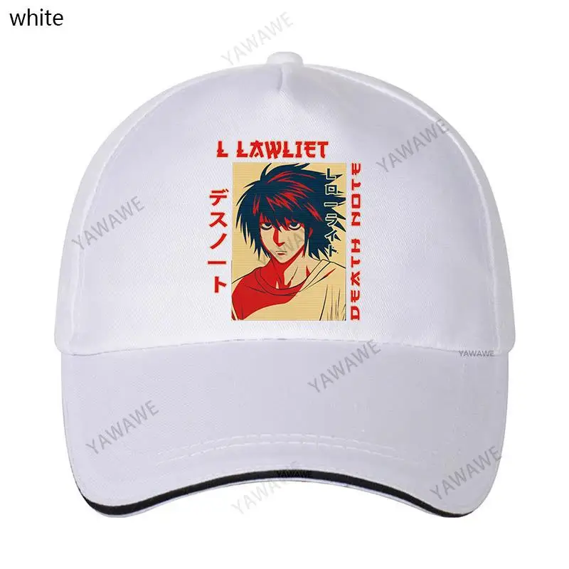 Novelty Anime Death Note Baseball Cap for Men Print L Lawliet Baseball Cap Pure Cotton Mystery Manga Solid Sunhat Gift
Novelty Anime Death Note Baseball Cap for Men Print L Lawliet Baseball Cap Pure Cotton Mystery Manga Solid Sunhat Gift