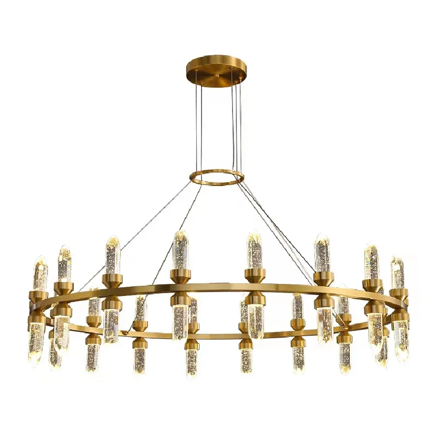 WP Modern Copper Crystal Chandelier Creative Golden Hanging Lamp Dining Hall Kitchen Round Pendant Lamp Living Room Main Light
WP Modern Copper Crystal Chandelier Creative Golden Hanging Lamp Dining Hall Kitchen Round Pendant Lamp Living Room Main Light