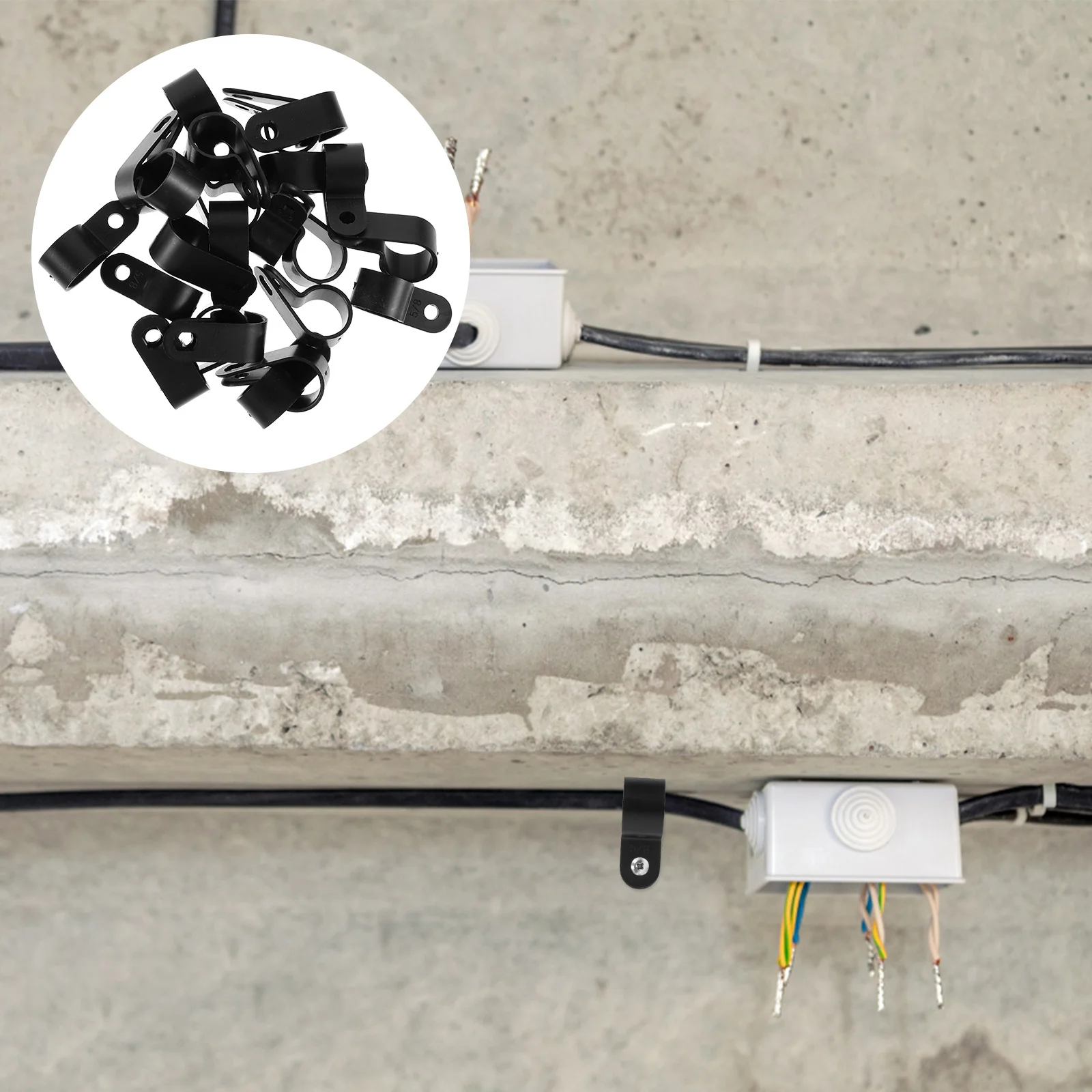 50 Pcs Wire Clips Cable Clamps Holders Cords Outdoor Rope Lights Computer Pvc
50 Pcs Wire Clips Cable Clamps Holders Cords Outdoor Rope Lights Computer Pvc
