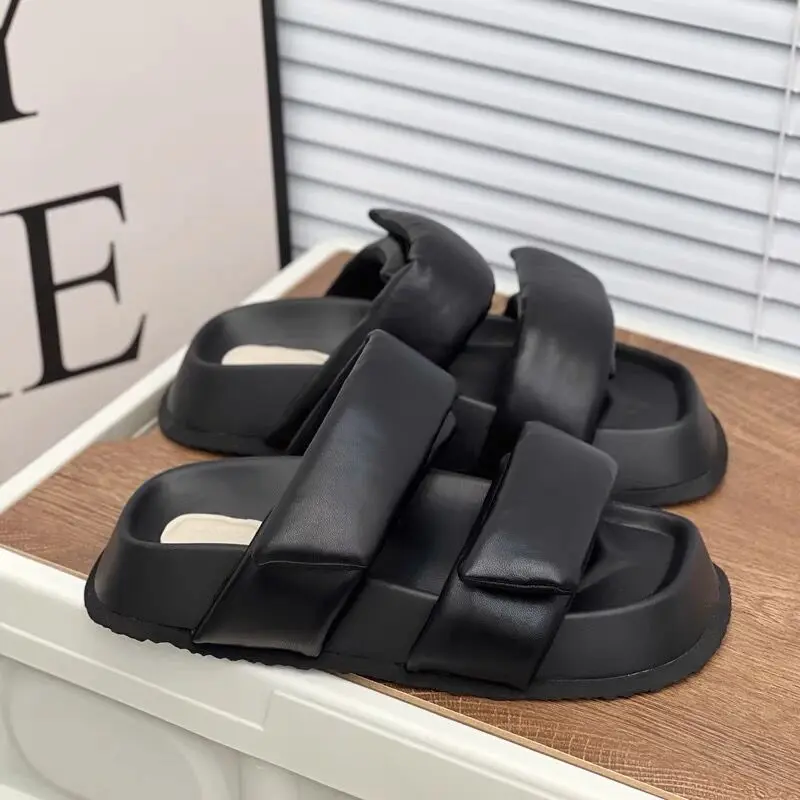 Hook loop summer bubble women slippers Square toe fashion sandals slides Female casual streetwear platform shoes designer 2022
Hook loop summer bubble women slippers Square toe fashion sandals slides Female casual streetwear platform shoes designer 2022