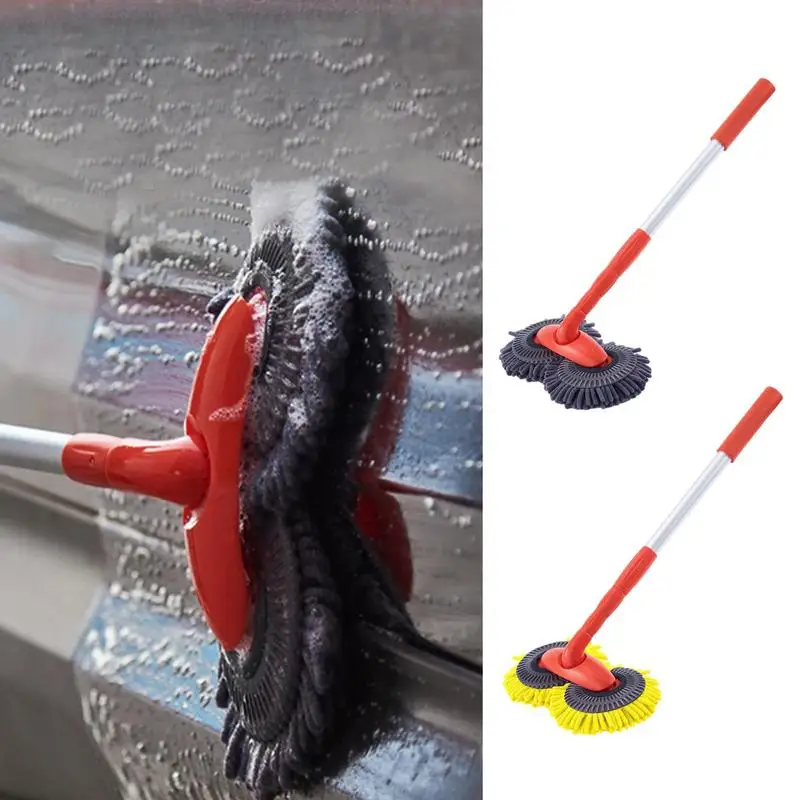 Car Cleaner Mop With Dual Soft Chenille Brushes 360 Rotating Head Telescopic Handle Multi-Purpose No Scratches Car Cleaning Tool
Car Cleaner Mop With Dual Soft Chenille Brushes 360 Rotating Head Telescopic Handle Multi-Purpose No Scratches Car Cleaning Tool