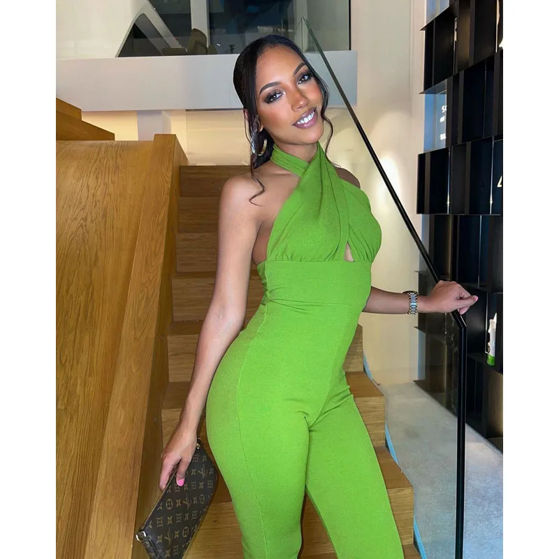 Spring Summer Jumpsuit Women Solid Backless Sleeveless Sexy Bodycon Romper One Piece Pants Lounge Streetwear Wholesale Items
Spring Summer Jumpsuit Women Solid Backless Sleeveless Sexy Bodycon Romper One Piece Pants Lounge Streetwear Wholesale Items