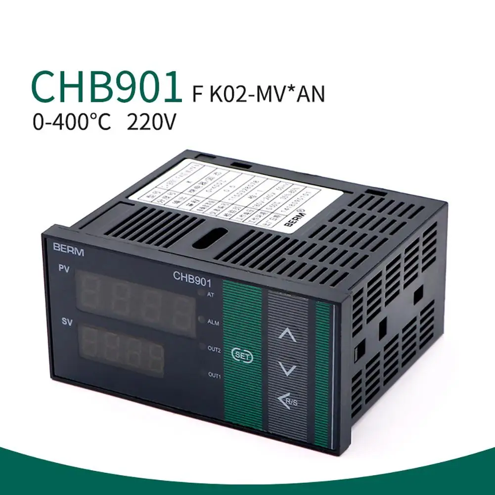 New Pid Temperature Controller 180-240VAC 0-400 Degree CHB901 FK02-MV*AN Relay SSR Thermostat Intelligent Adjustable Thermostat
New Pid Temperature Controller 180-240VAC 0-400 Degree CHB901 FK02-MV*AN Relay SSR Thermostat Intelligent Adjustable Thermostat