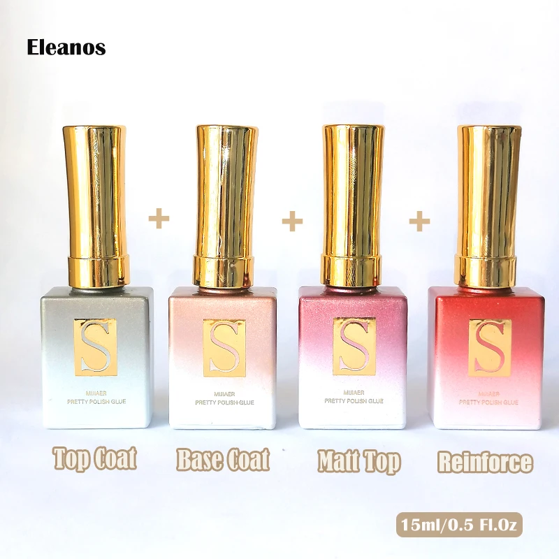 Eleanos 15ml Base And Top Coat Gel Polish Nail Gel Long Lasting Soak Off Gel For Nail Varnish Primer Matt Top Coat Reinforce Gel
Eleanos 15ml Base And Top Coat Gel Polish Nail Gel Long Lasting Soak Off Gel For Nail Varnish Primer Matt Top Coat Reinforce Gel