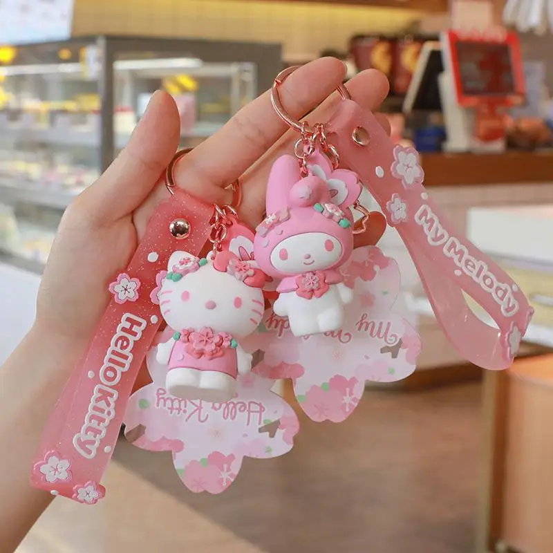 Cute Keychain Anime Hello Kitty Kuromi Melody Cinnamoroll Pom Pom Purin Accessories Cartoon Sakura Series Pvc Keychains
Cute Keychain Anime Hello Kitty Kuromi Melody Cinnamoroll Pom Pom Purin Accessories Cartoon Sakura Series Pvc Keychains