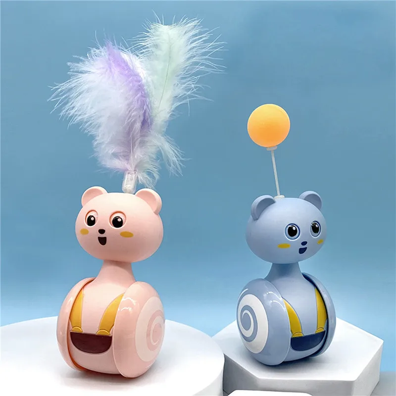 1PC Cat Toy Automatic Cat Tumbler Swing Toys For Cats Funny Balance Car Interactive Kitten Chasing Toy With Feather Ball Cat Toy
1PC Cat Toy Automatic Cat Tumbler Swing Toys For Cats Funny Balance Car Interactive Kitten Chasing Toy With Feather Ball Cat Toy