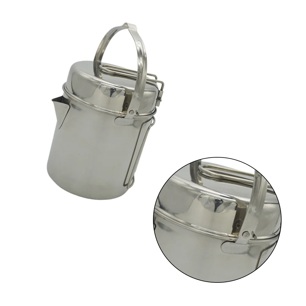 2pcs Of One Set Portable Camping Cooking Pot Practical Stainless Steel Cookers Kettle Set for Outdoor
2pcs Of One Set Portable Camping Cooking Pot Practical Stainless Steel Cookers Kettle Set for Outdoor