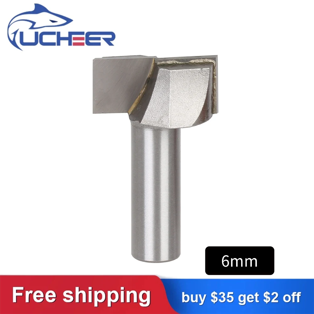 UCHEER 1pc 6mm Cleaning bottom Engraving Bit solid carbide router Woodworking Tools CNC milling cutter endmill for wood
UCHEER 1pc 6mm Cleaning bottom Engraving Bit solid carbide router Woodworking Tools CNC milling cutter endmill for wood