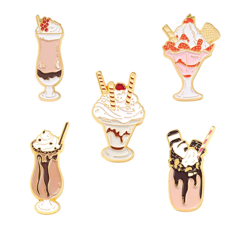 New Cool Drink Series Alloy Brooch Creative Cartoon Cream Ice Cream Series Badge Lapel Pin
New Cool Drink Series Alloy Brooch Creative Cartoon Cream Ice Cream Series Badge Lapel Pin