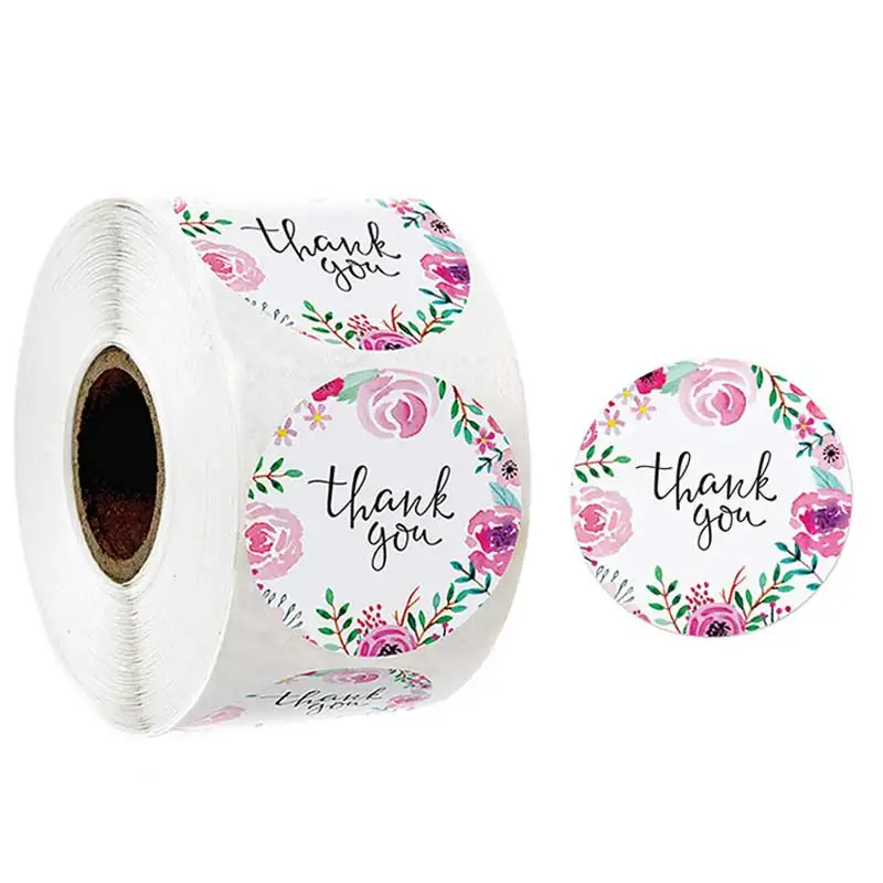 100-500Pcs Flower Thank You Stickers Seal Labels Round Floral Sticker Rolls For Christmas Gift Decoration Stationery Sticker
100-500Pcs Flower Thank You Stickers Seal Labels Round Floral Sticker Rolls For Christmas Gift Decoration Stationery Sticker