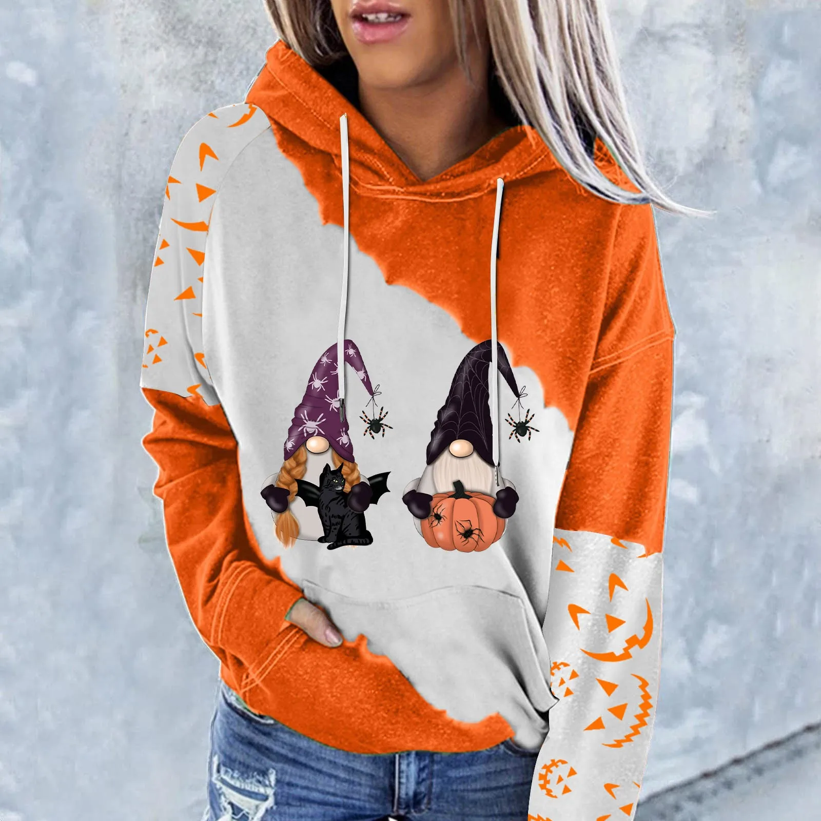 Sweatshirts Women Hoodie Pullover Women's Sweatshirts For Womens Halloween Pumpkin Printing Hoodies Womens Fleece Yoga Sweater
Sweatshirts Women Hoodie Pullover Women's Sweatshirts For Womens Halloween Pumpkin Printing Hoodies Womens Fleece Yoga Sweater