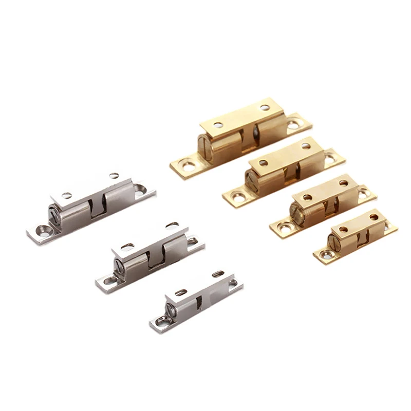1Pc Brass Touch Beads Snap-on Lock Door Spring Clip Cabinet Door Catches Silver Double Ball Catch Cabinet Latch 42/50/60/70mm 
1Pc Brass Touch Beads Snap-on Lock Door Spring Clip Cabinet Door Catches Silver Double Ball Catch Cabinet Latch 42/50/60/70mm