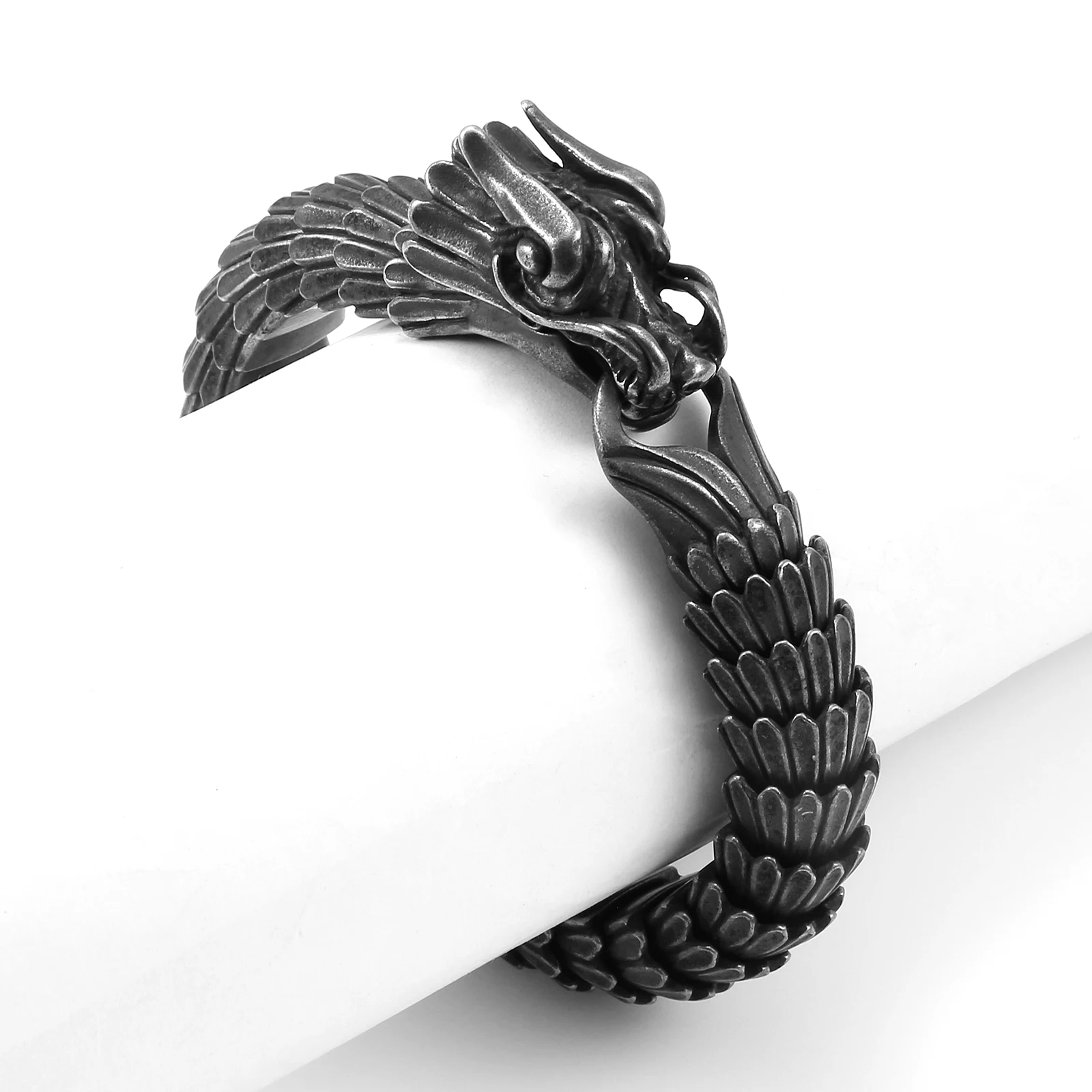 Dragon Buckle Snake Chain for Men Punk Black Bracelet Stainless Steel Jewelry Rock Accessories
Dragon Buckle Snake Chain for Men Punk Black Bracelet Stainless Steel Jewelry Rock Accessories