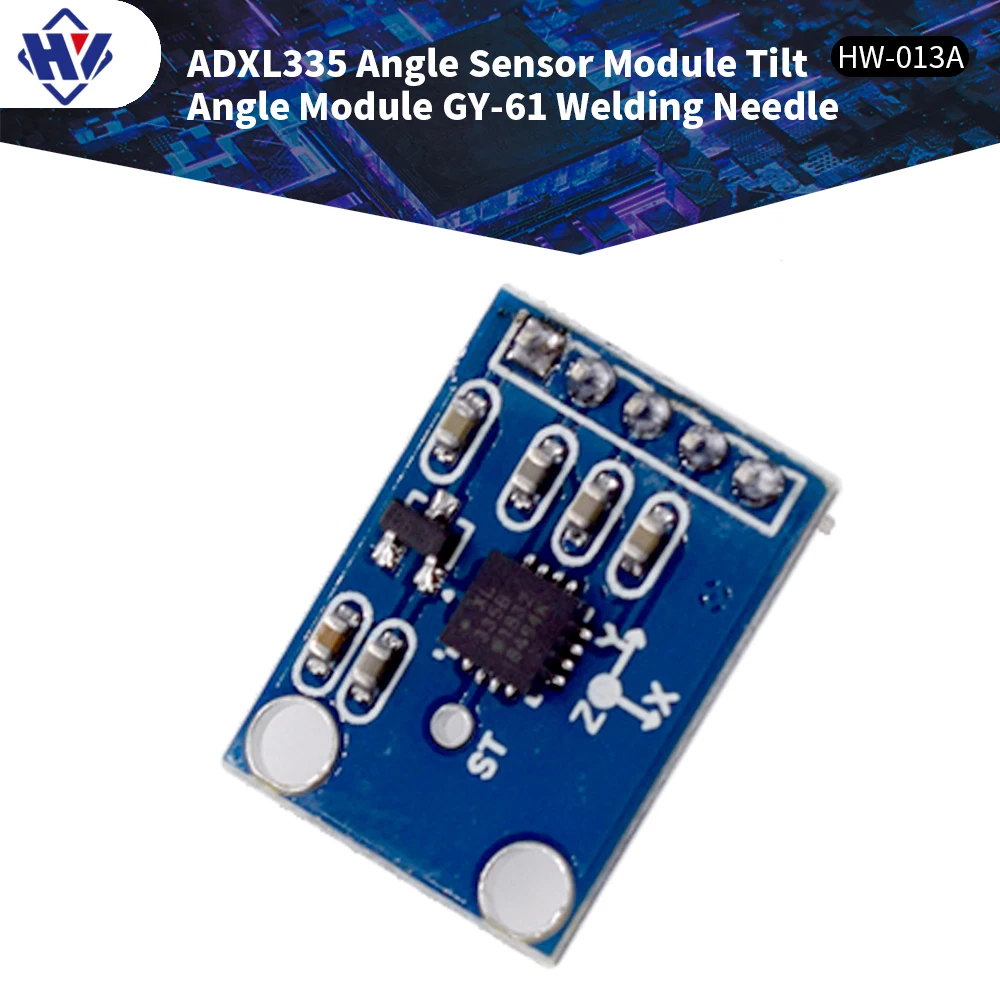 

ADXL335 angle sensor module tilt angle GY-61 welding pin header three-axis accelerometer template suitable for arduino 1 piece