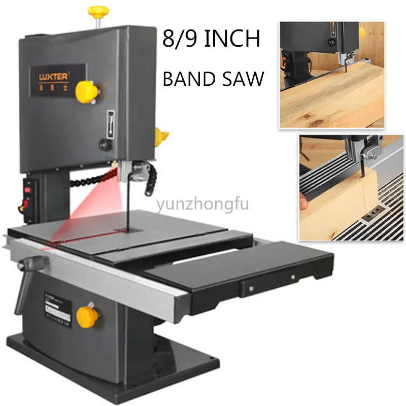 

8 Inch 9 Inch Woodworking Band Sawing Machine Desktop Wire Saw Jigsaw Metal 85/89MM Cutting Rosary Tools 350/550W 220V Table Saw