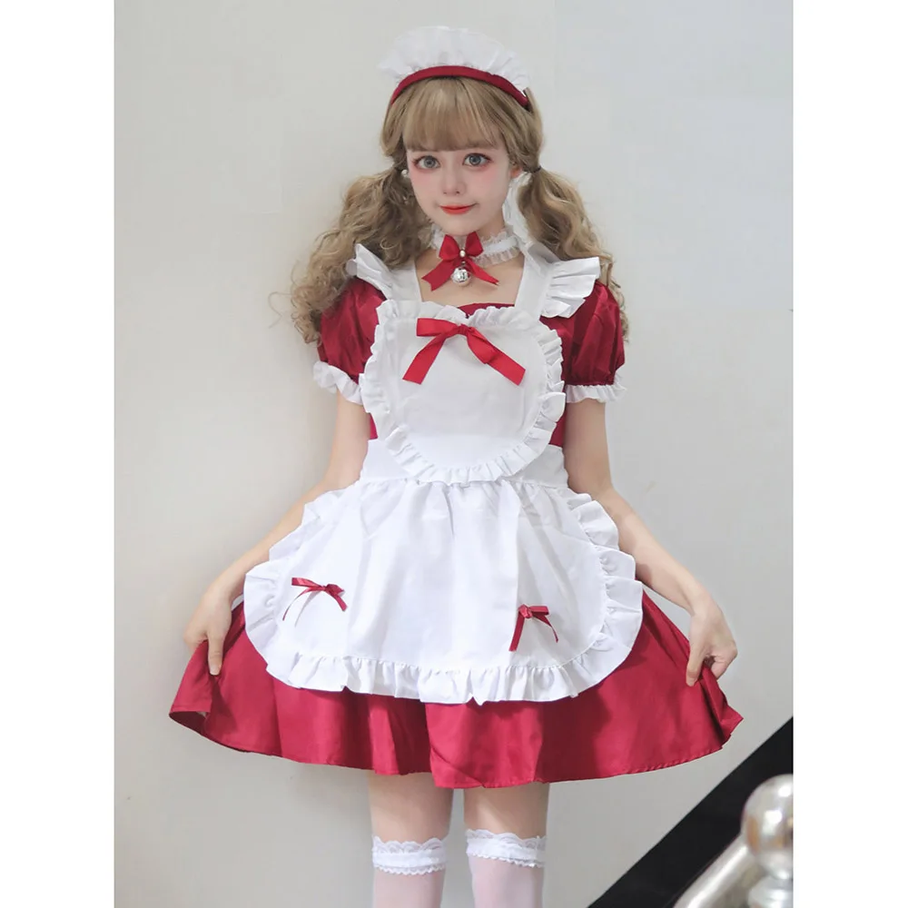 Anime Cute Heart Lolita Maid Cosplay Costume Cat Girl Maid Dress 4Colors Alice Dress Trending Girls Maid Party Costumes S -5XL
Anime Cute Heart Lolita Maid Cosplay Costume Cat Girl Maid Dress 4Colors Alice Dress Trending Girls Maid Party Costumes S -5XL