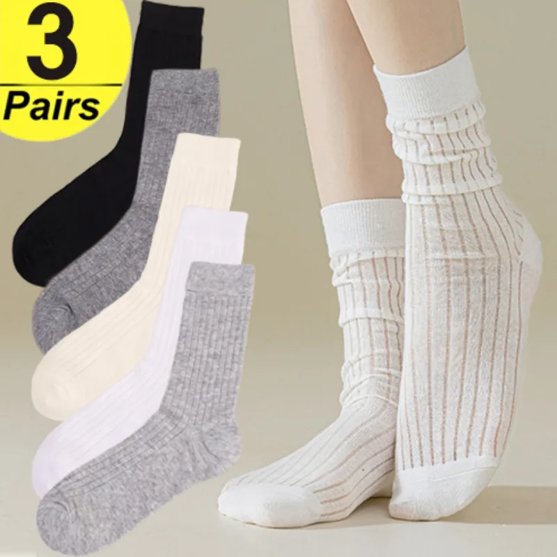 Harajuku Spring Summer Solid Women JK Socks Breathable Soft Vertical Stripe Middle Tube Socks Ballet Sock Party Dress Thin Socks
Harajuku Spring Summer Solid Women JK Socks Breathable Soft Vertical Stripe Middle Tube Socks Ballet Sock Party Dress Thin Socks