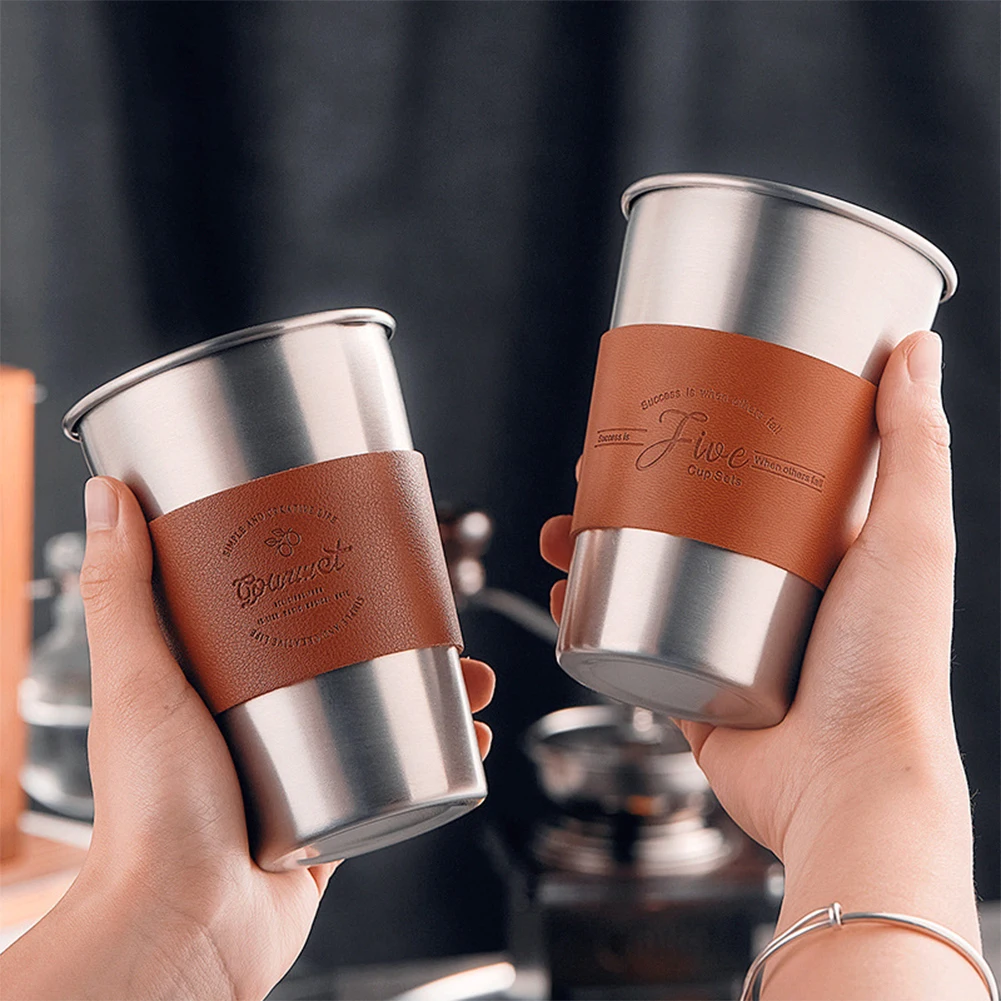 350/500ML Portable Stainless Steel Coffee Cup Outdoor Travel Coffee Tea Milk Mugs For Home Office Hiking Camping Water Cup
350/500ML Portable Stainless Steel Coffee Cup Outdoor Travel Coffee Tea Milk Mugs For Home Office Hiking Camping Water Cup