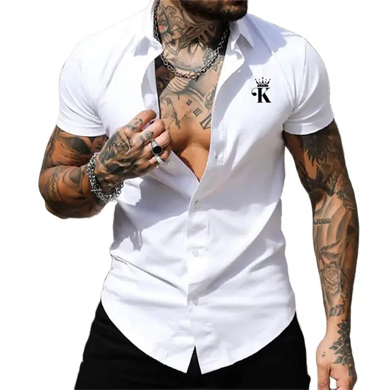 Мужская приталенная рубашка с коротким рукавом, однотонная гавайская рубашка в стиле Харадзюку, Повседневная Свободная футболка большого ...
Мужская приталенная рубашка с коротким рукавом, однотонная гавайская рубашка в стиле Харадзюку, Повседневная Свободная футболка большого ...