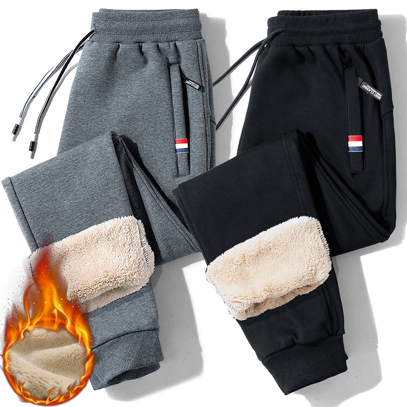 Winter Warm Fleece Pants Men 2022 Lambswool Thick Casual Thermal Sweatpants Male Trousers Brand High Quality Fashion Men Joggers
Winter Warm Fleece Pants Men 2022 Lambswool Thick Casual Thermal Sweatpants Male Trousers Brand High Quality Fashion Men Joggers