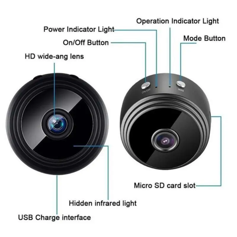 A9 Mini Camera Mini Camcorder 1080p Ip Security Baby Monitor Video Surveillance Infrared Night Smart Home
A9 Mini Camera Mini Camcorder 1080p Ip Security Baby Monitor Video Surveillance Infrared Night Smart Home