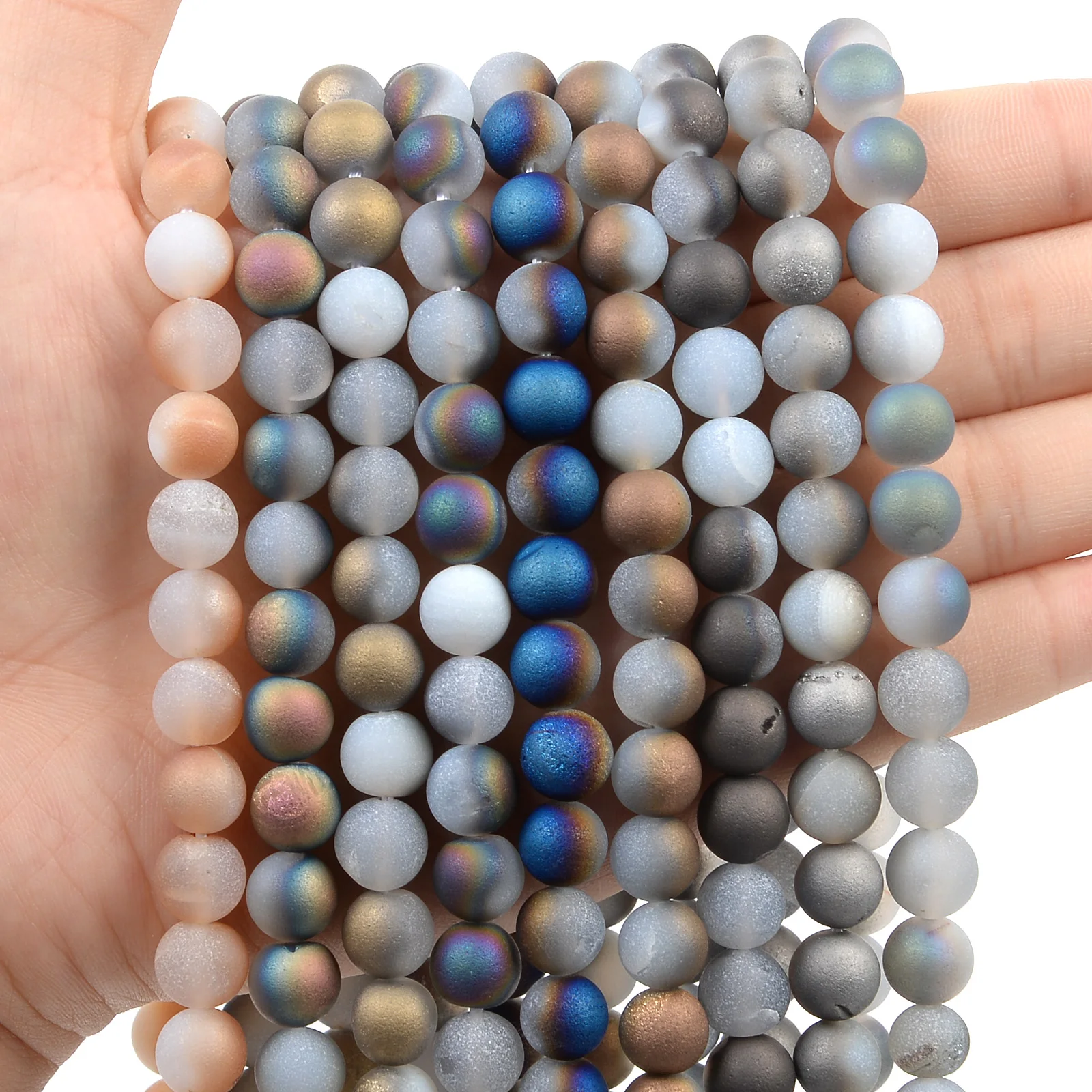 Two-color Glass Beads 6/8/10mm Electroplating Loose Spacer Bead Diy For Jewelry Making Charm Bracelet Necklace Accessories
Two-color Glass Beads 6/8/10mm Electroplating Loose Spacer Bead Diy For Jewelry Making Charm Bracelet Necklace Accessories
