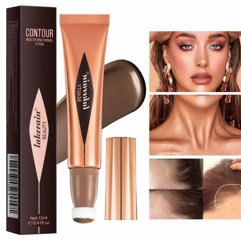 

Liquid For Cheeks Creamy 3 In 1 Multi-Stick Versatile Highlighter Makeup Stick Adds Shimmer Blends Effortlessly Highlighter