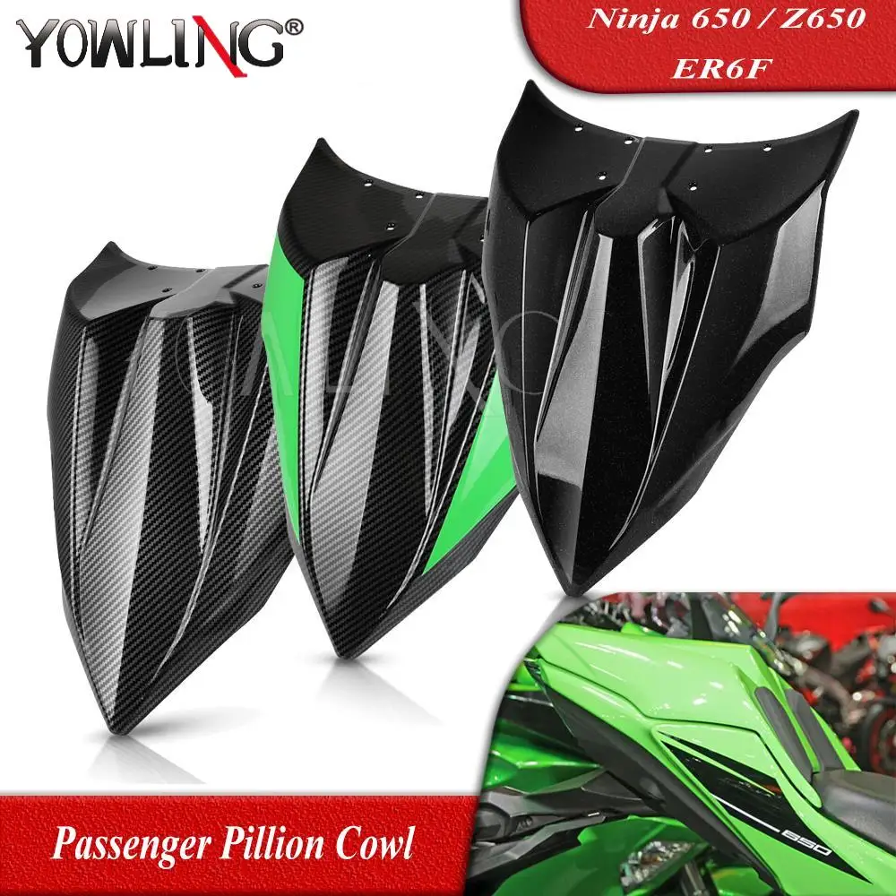 

Motorcycle Extended Tail Seat Cover Passenger Pillion Cowl Back Hump Faring For Kawasaki Ninja 650 Z650 Ninja650 2017 2018 2019