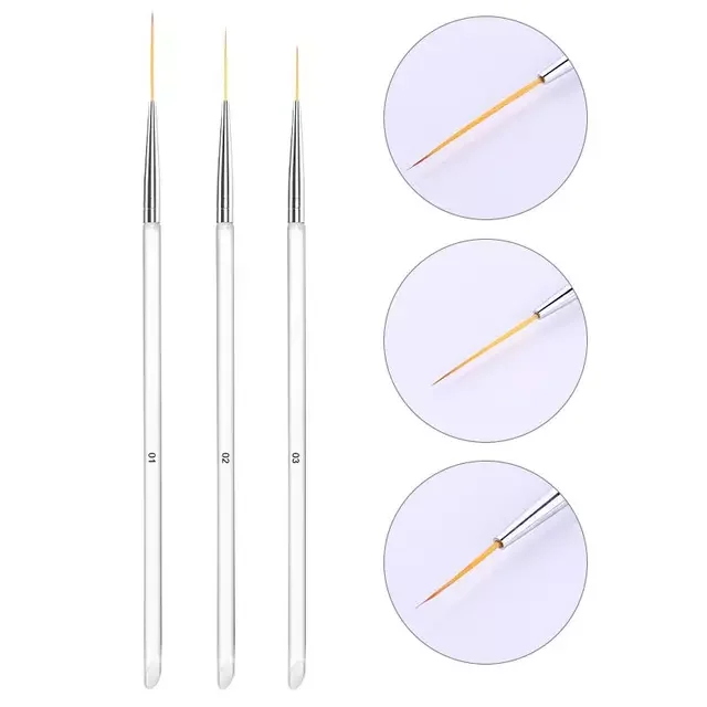 Acrylic French Stripe Nail Art Liner Brush Set 3D Tips Manicure Drawing Brush Liner Brush Pen UV Gel Brushes Painting Tools
Acrylic French Stripe Nail Art Liner Brush Set 3D Tips Manicure Drawing Brush Liner Brush Pen UV Gel Brushes Painting Tools