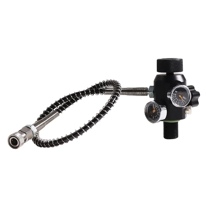 PCP Tank Charging Valve Air Filling Station Refill Adapter With Gauge 400Bar 6000Psi And Reinforced Hose M18X1.5
PCP Tank Charging Valve Air Filling Station Refill Adapter With Gauge 400Bar 6000Psi And Reinforced Hose M18X1.5