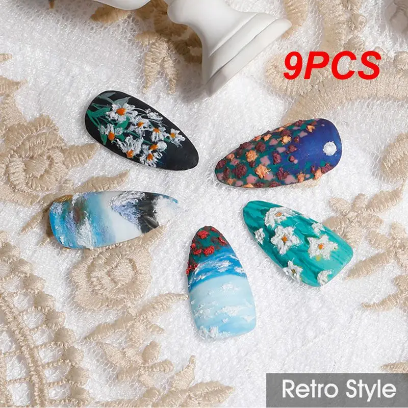 

9PCS Japanese Style High-quality Professional Nail Art Intricate Patterns Long-lasting Unique Design Rosalind 5ml Nail Gel