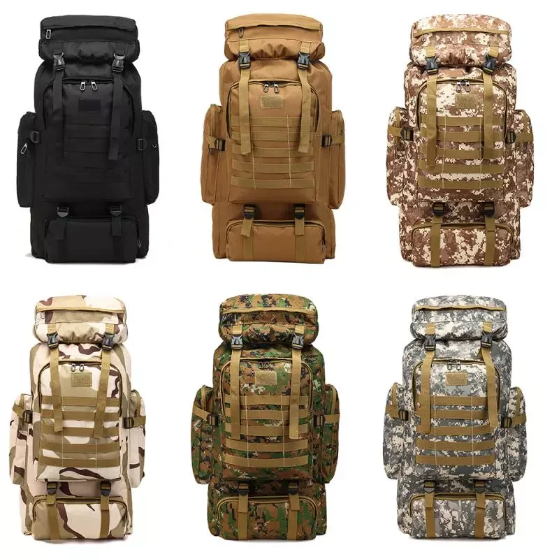 80L Large Capacity Tactical Backpack High Quality Oxford Fabric Waterproof Men Camping Hiking Hunting Bag Traveling Backpack
80L Large Capacity Tactical Backpack High Quality Oxford Fabric Waterproof Men Camping Hiking Hunting Bag Traveling Backpack