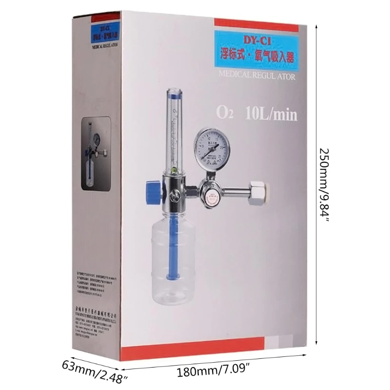 Oxygen Regulator Inhalator Pressure Gauge Flow Meter for Inhalation Pressure Reducing Valve G5/8" Gas Reducing Valve
Oxygen Regulator Inhalator Pressure Gauge Flow Meter for Inhalation Pressure Reducing Valve G5/8" Gas Reducing Valve