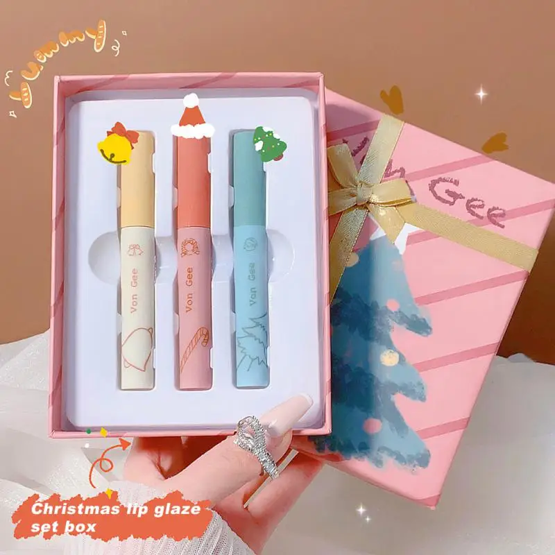 Velvet Matte Lipstick Christmas Lip Gloss Kit Waterproof Moisturizing Lasting Hydrating Nonstick Cup Gift Box TSLM1
Velvet Matte Lipstick Christmas Lip Gloss Kit Waterproof Moisturizing Lasting Hydrating Nonstick Cup Gift Box TSLM1