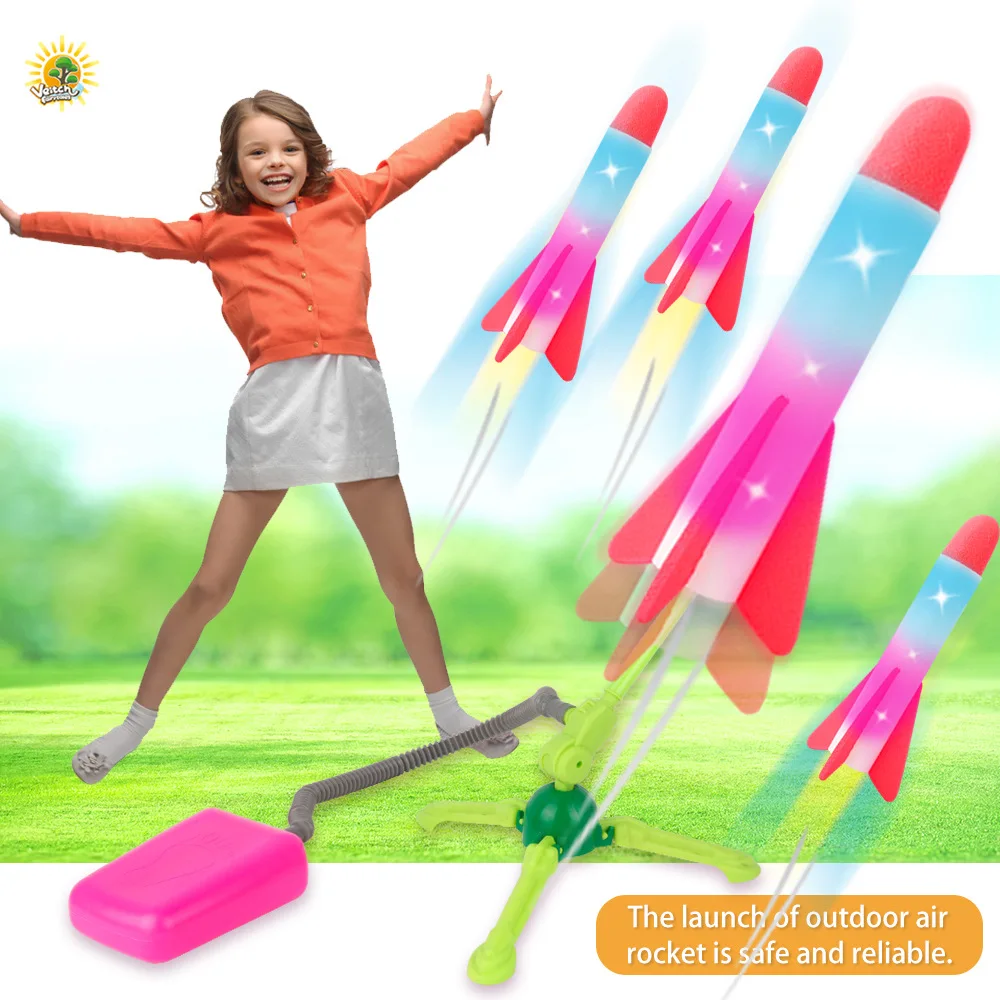 Children's skyrocketing rocket toys parent-child interaction outdoor transmitter park luminous toys
Children's skyrocketing rocket toys parent-child interaction outdoor transmitter park luminous toys