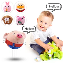 Electrical Plush Doll Toys Bouncing Talking Balls Baby Singing Beating Christmas Birthday Gifts for Kids Hamster Dancing Cactus