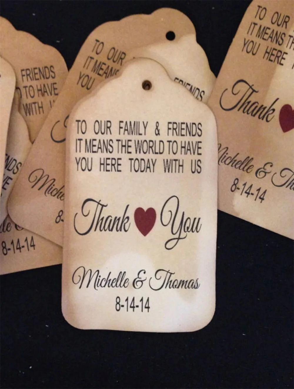 50PCS Custom To Our Family and Friends Thank you Tag SMALL 2" Wedding Birthday Party Favor Tags
50PCS Custom To Our Family and Friends Thank you Tag SMALL 2" Wedding Birthday Party Favor Tags