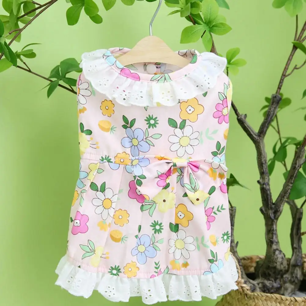 Dog Dress Beautiful Sleeveless Lace Patchwork Floral Print Pet Puppy Dog Vest Dress Pet Supplies Pet Dress Dog Dress 
Dog Dress Beautiful Sleeveless Lace Patchwork Floral Print Pet Puppy Dog Vest Dress Pet Supplies Pet Dress Dog Dress