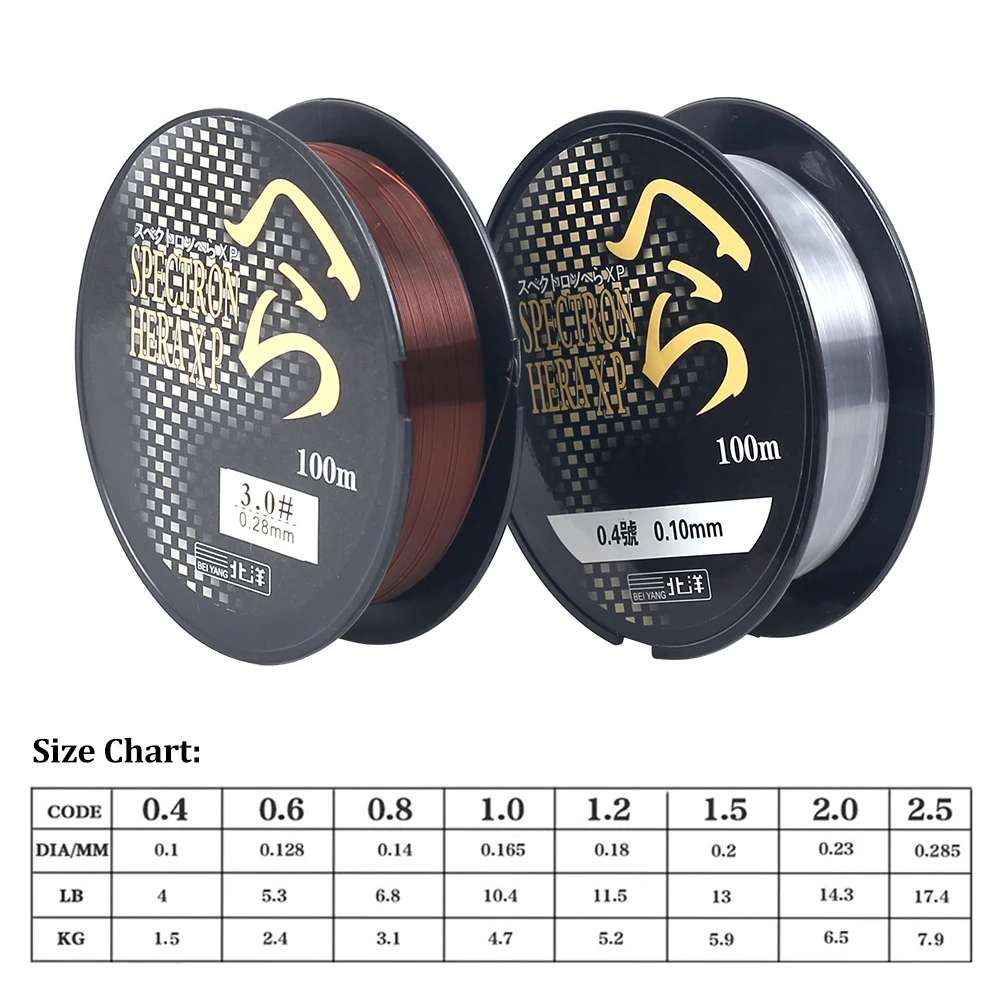 100M Monofilament Fishing Line 4.2LB-17.4LB Nylon Fishing Line Japan Material Line Bass Carp Fish Line Fishing Accessories
100M Monofilament Fishing Line 4.2LB-17.4LB Nylon Fishing Line Japan Material Line Bass Carp Fish Line Fishing Accessories
