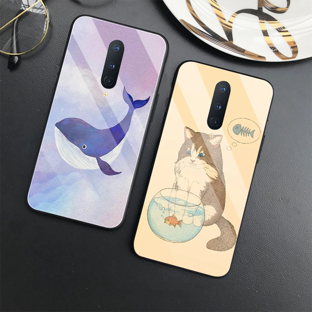 Cartoon Cute Whale Cat Case for OnePlus 5 5T 6 6T 10 8 9 7 Pro 7T 8T 9Pro 9R 9RT Nord N20 N10 2 5G N100 Tempered Glass Cover
Cartoon Cute Whale Cat Case for OnePlus 5 5T 6 6T 10 8 9 7 Pro 7T 8T 9Pro 9R 9RT Nord N20 N10 2 5G N100 Tempered Glass Cover