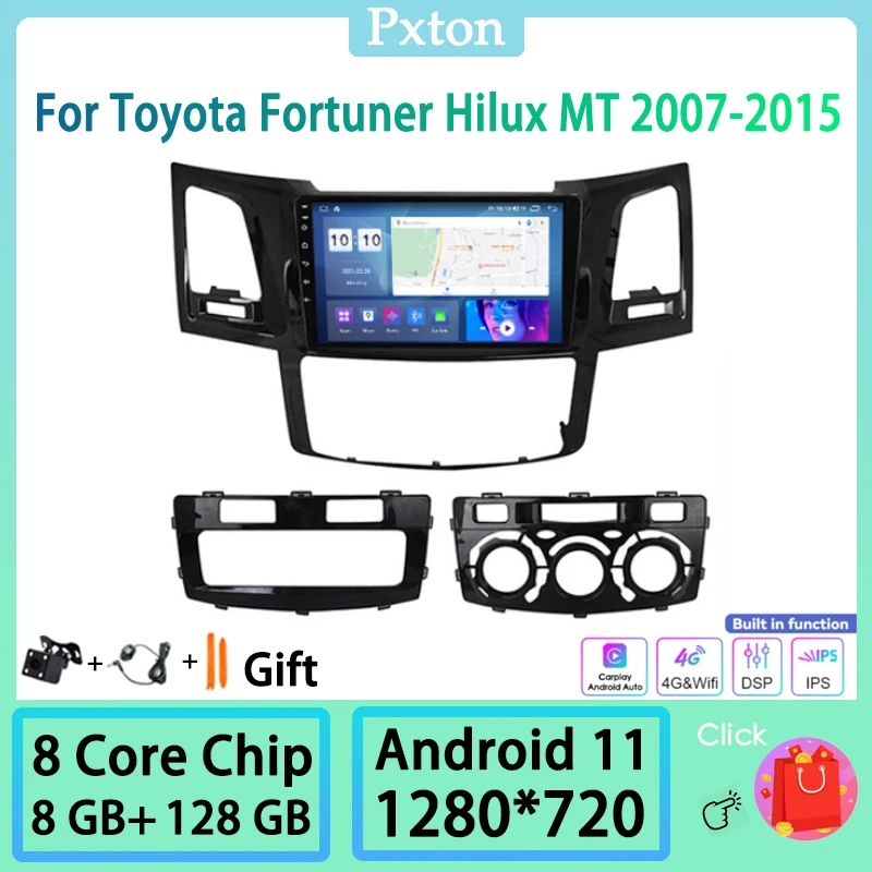 Pxton Android Car Radio Stereo Multimedia Player For Toyota Fortuner Hilux MT 2007-2015 WIFI Carplay Andoroid Auto GPS Nav 8+128
Pxton Android Car Radio Stereo Multimedia Player For Toyota Fortuner Hilux MT 2007-2015 WIFI Carplay Andoroid Auto GPS Nav 8+128