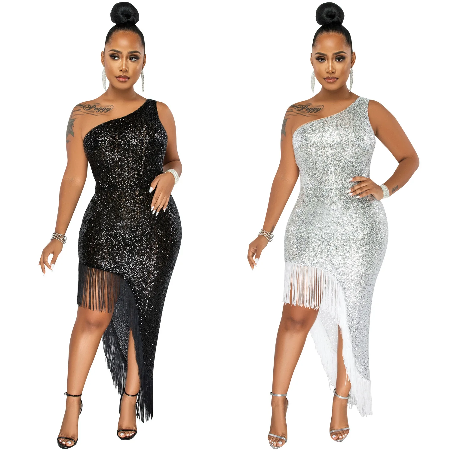 Женское длинное платье с открытым плечом, привлекательное лоскутное платье с блестками, открытой спиной и высоким разрезом, асимметричное ... 
Женское длинное платье с открытым плечом, привлекательное лоскутное платье с блестками, открытой спиной и высоким разрезом, асимметричное ...