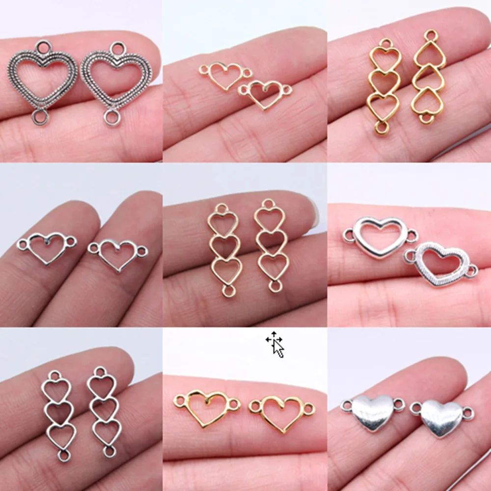 Bulk Charms For Jewelry Making Kit Pendant Diy Jewelry Accessories Hollow Heart Connector Charms
Bulk Charms For Jewelry Making Kit Pendant Diy Jewelry Accessories Hollow Heart Connector Charms