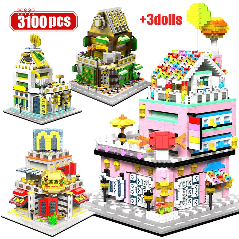 Children's Candy Building Model City Commercial Street View Coffee Architecture Building Blocks for Toys Kids DIY Gifts
Children's Candy Building Model City Commercial Street View Coffee Architecture Building Blocks for Toys Kids DIY Gifts