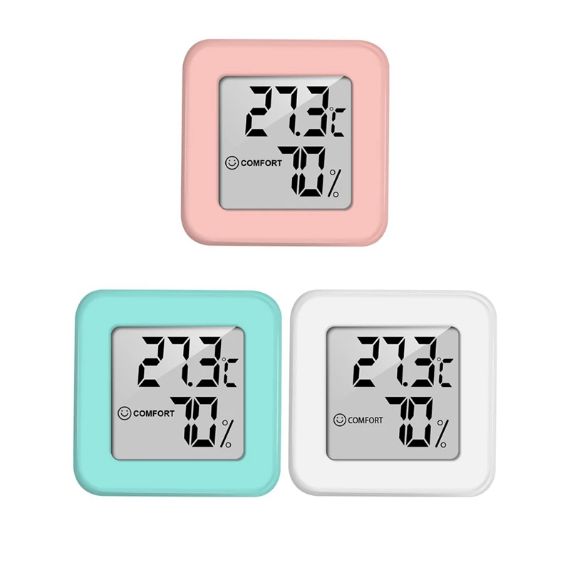 Mini Thermo-Hygrometer Indoor 3PSC Thermometer Hygrometer And Humidity Monitor With LCD Screen
Mini Thermo-Hygrometer Indoor 3PSC Thermometer Hygrometer And Humidity Monitor With LCD Screen