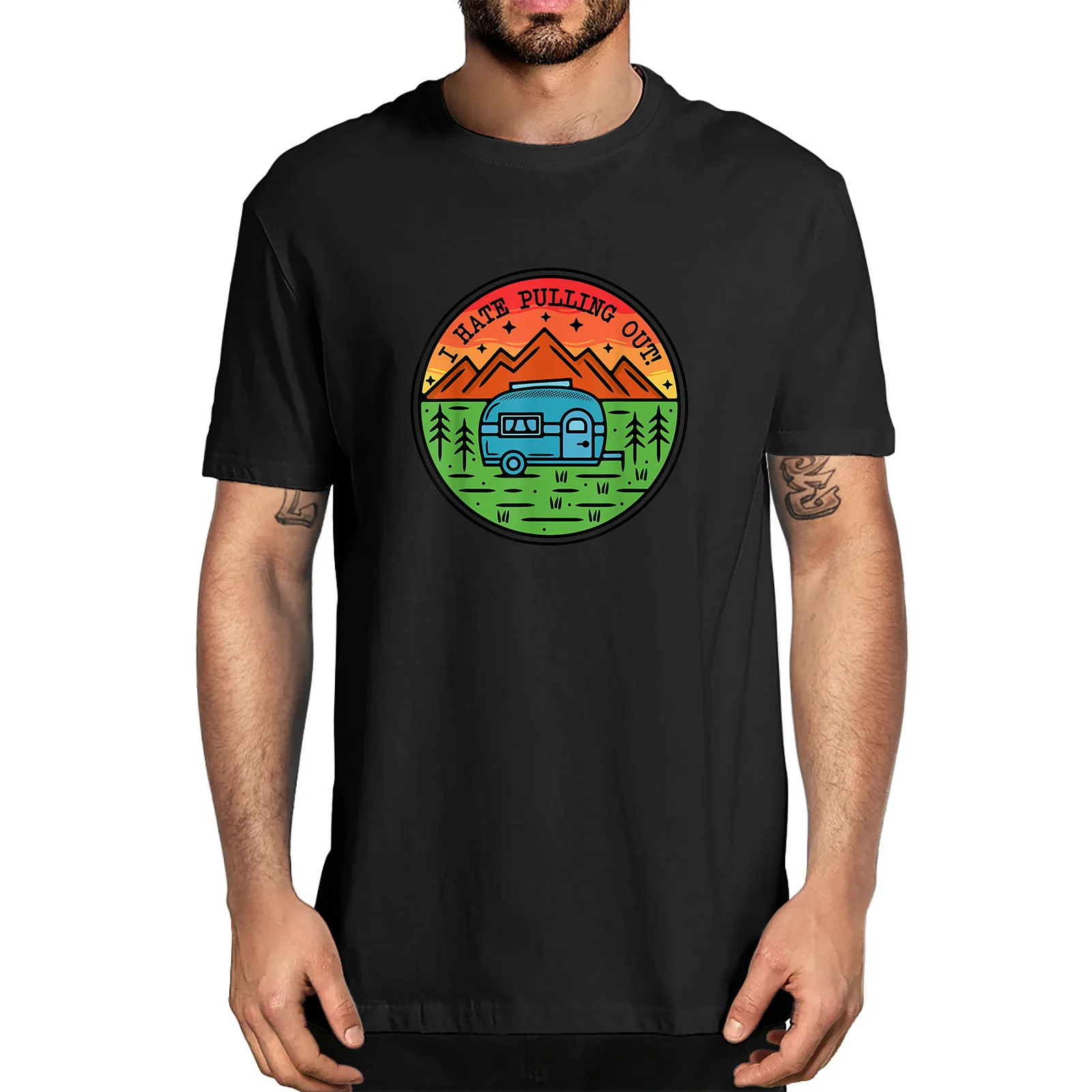I Hate Pulling Out Mountains Camping Travel Trailer Retro Men's 100% Cotton Novelty T-Shirt Women Humor Sofe Top Tee Tshirt
I Hate Pulling Out Mountains Camping Travel Trailer Retro Men's 100% Cotton Novelty T-Shirt Women Humor Sofe Top Tee Tshirt