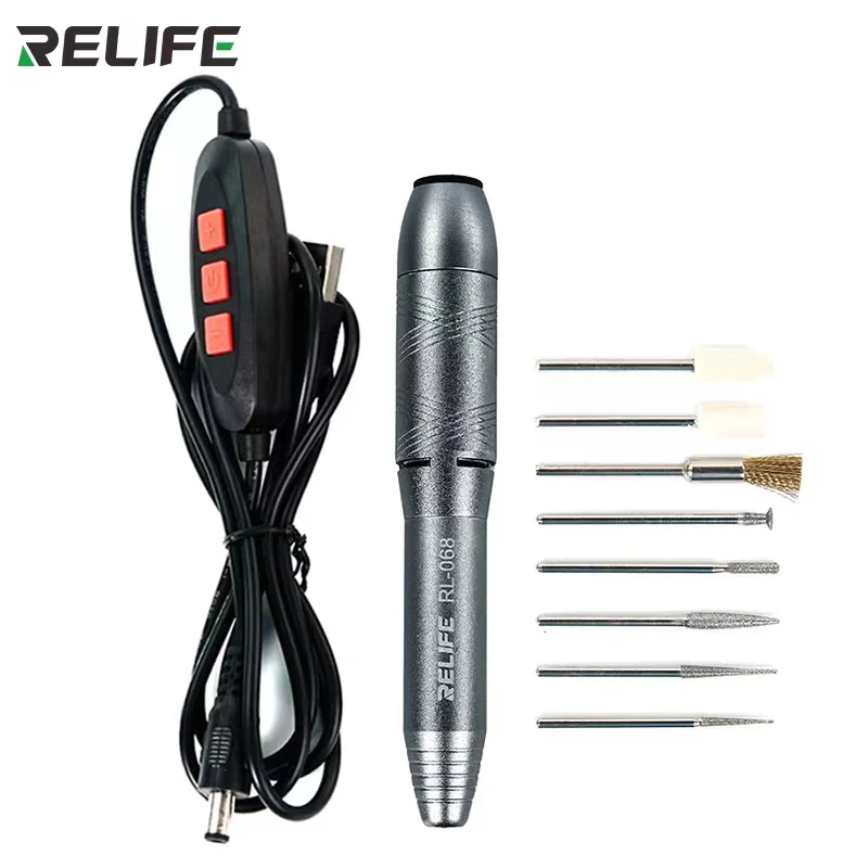 RELIFE RL-068 Multifunctional Electric Adjustment Polishing Pen For Mobile Phone CPU Repair Cutting Tool Mini Polishing Pen Set
RELIFE RL-068 Multifunctional Electric Adjustment Polishing Pen For Mobile Phone CPU Repair Cutting Tool Mini Polishing Pen Set