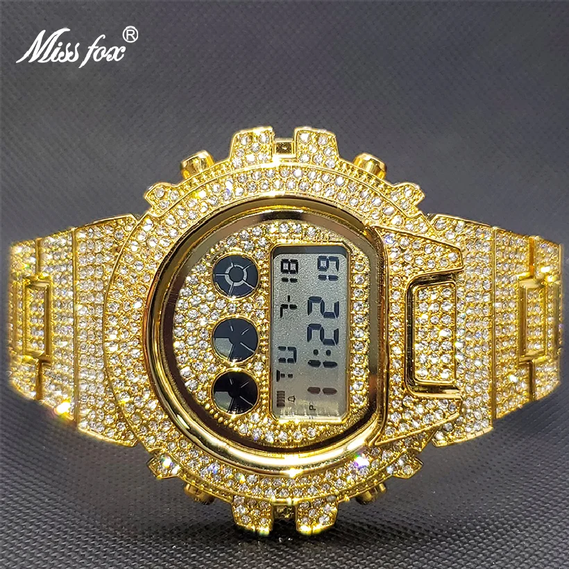 Часы наручные мужские цифровые роскошные, роскошные спортивные стильные многофункциональные электронные, Муассанит золотого цвета, водонепроницаемость 3 бар
Часы наручные мужские цифровые роскошные, роскошные спортивные стильные многофункциональные электронные, Муассанит золотого цвета, водонепроницаемость 3 бар