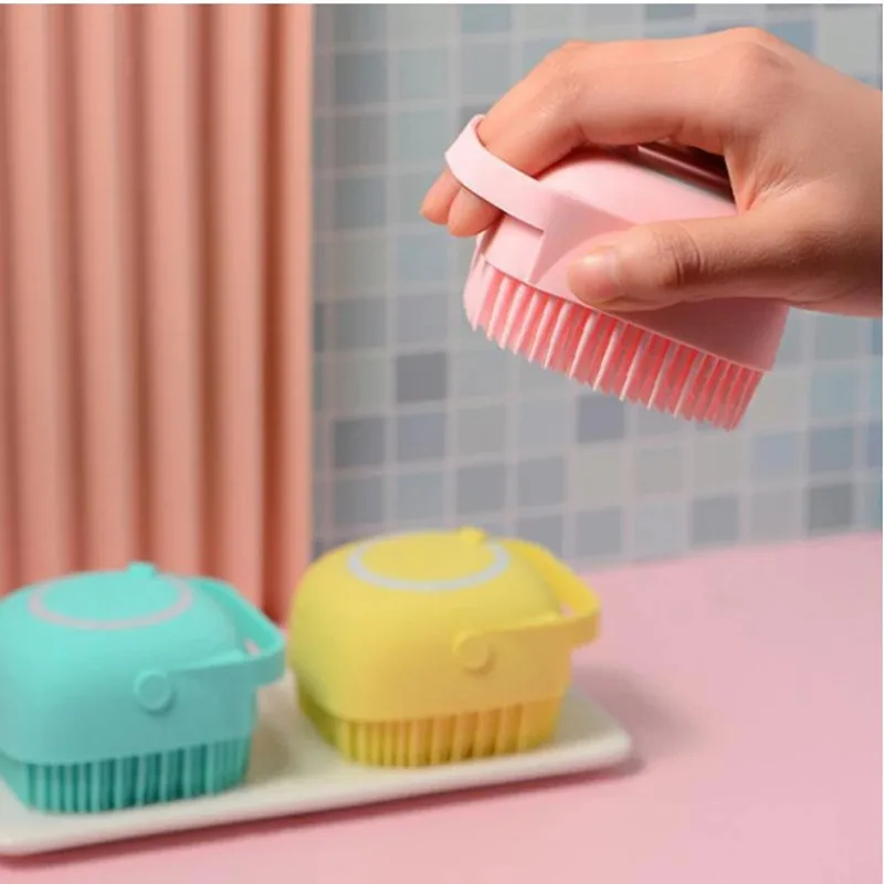 Bath Brush Massage Brush Shampoo Dispenser Comb Soft Silicone Brush for Bathing Silicone Bath Massage Soft Brush
Bath Brush Massage Brush Shampoo Dispenser Comb Soft Silicone Brush for Bathing Silicone Bath Massage Soft Brush