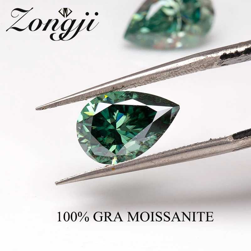 Real 100% Loose Gemstone Moissanite Stone Dark Green Color VVS1 Pear Shaped Diamond Undefined for Jewelry Diamond Ring
Real 100% Loose Gemstone Moissanite Stone Dark Green Color VVS1 Pear Shaped Diamond Undefined for Jewelry Diamond Ring